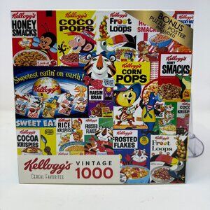 Vintage Kellogg’s Puzzle 1000 Piece – Retro Cereal Ad Posters